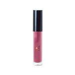 Lip gloss with black cap and visible brand logo on a white background