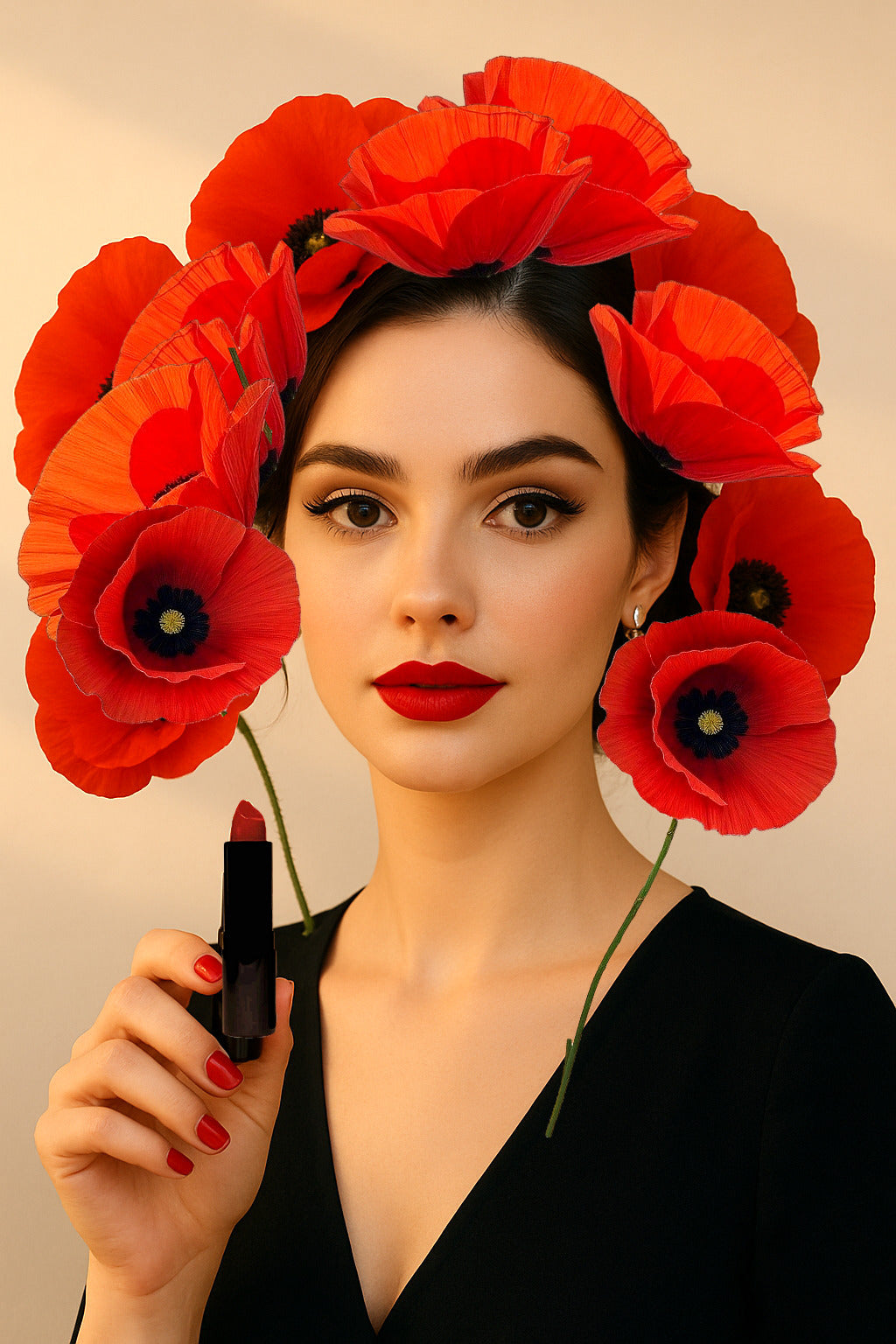 Luxury Cream Lipstick Burlesque Red image 2