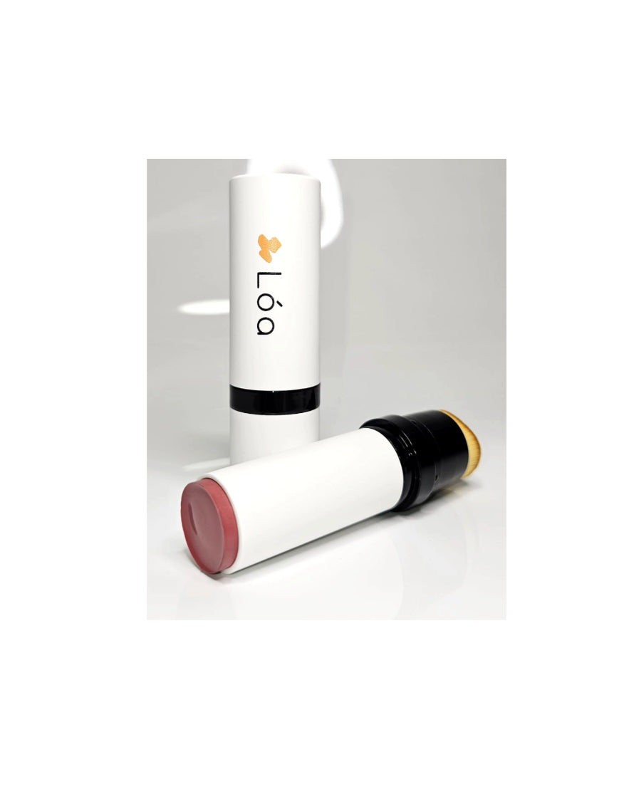 Double-Ended Blush Stick And Brush Vivid Petal image 2